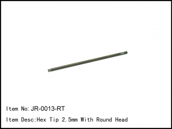 JR-0029-T  Hex Tip 2.5mm