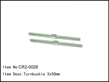CR2-0028  Turnbuckle M3*50mm