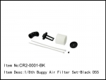 CR2-0001-BK  1/8 Buggy Air Filter set D55 round