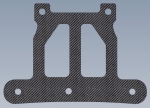 Intech-300008  Graphite Front Support Plate
