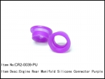 CR2-0039-PU Engine Rear Manifold Silicone Connector Purple