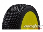 CR5-005-P24PY 1/8 Buggy Tires XX Soft Pre-glued Yellow Wheels