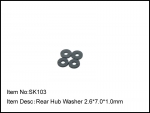 SK-103  Rear Hub Washer 2.6*7.0*1.0mm