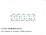 WS080120010(10) Pinion Gear washer 8x12x0.1