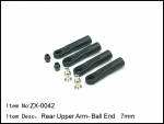 ZX-0042  Rear upper Arm Ball end 7mm