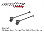 ZXOP-40	1/8 Buggy Center Front and Rear CVD-15.8mm+Spring
